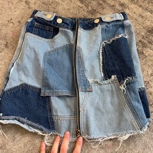 Fashion Nova patchwork skirt